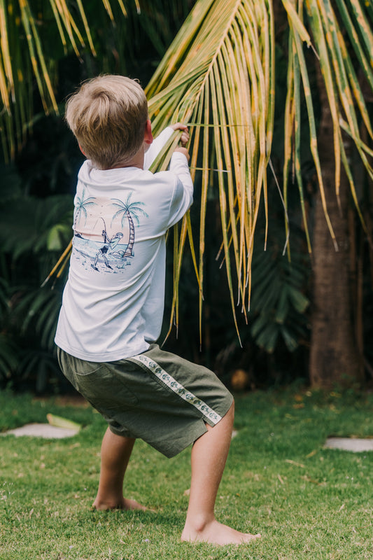 PRE-ORDER - Boys Island Performance Fishing Shirt - Delivery Expected Late September