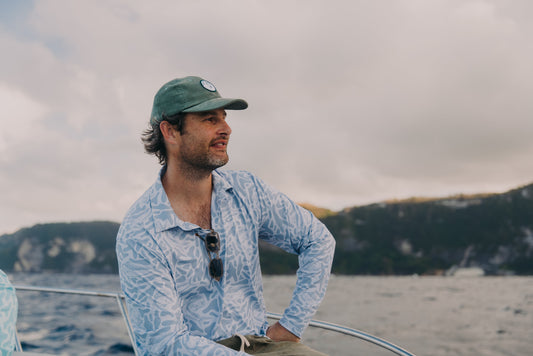 The Next Fish Signature Camo Performance Fishing Shirt in Grey
